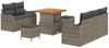 vidaXL Garten-Sofa-Set mit Kissen mit Speicher mit Kissen 8 pcs Grau 3364158 Bild 2