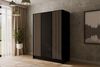 ALTDECOR Drehtürenschrank NELIA (Kleiderschrank Garderobenschrank mit viel Stauraum, Moderner Schrank) Vielseitiger Drehtürenschrank mit Spiegeltüren Spiegel Lamellen Bild 2
