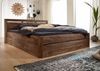 Bett mit Schublade Sheesham 160x200 smoked cherry gebeizt TORONTO #161 Bild 3