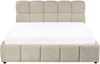 Bett mit Stauraum NOYON Stoff Taupe 160 x 200 cm Bild 4