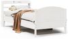 vidaXL Massivholzbett ohne Matratze Weiß 75x190 cm Kiefernholz 3306991 Bild 2