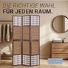 Raumteiler Sondergröße 2 m Höhe, Holz Dunkelbraun, 200x132 cm Bild 4