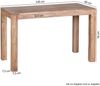 Esstisch Massivholz Akazie 120 cm Esszimmer-Tisch Holztisch Design Küchentisch Landhaus-Stil dunkel-braun B/H/T ca. 120/76/60cm Bild 4