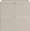 Vente-unique - ONDIL Waschbeckenmöbel Holz, Platte Beige - B 45 cm x H 60 cm x L 60 cm Bild 2
