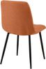 2er Set Esszimmerstuhl FIGAD - Stoff Orange 45x55x84 cm | Essstühle Esszimmerstühle Küchenstühle Wohnzimmerstühle Bild 5