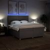 vidaXL Boxspringbett mit Matratze Taupe 200x200 cm Stoff 3293684 Bild 4