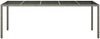 vidaXL Gartentisch Grau 250x100x75 cm Hartglas und Poly Rattan 316727 Bild 3