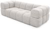 Sofa Designersofa BLANCHE 3-Sitzer in Stoff Bluvel Blau Bild 5