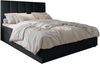 AX LIVING Boxbett Merea Boxspringbett Schwarz mit Bettkasten 160x200 cm Bild 2