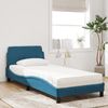 vidaXL Bett mit Matratze "Dover" Blau 90x200 cm Samt 3208335 Bild 3