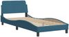 vidaXL Bett mit Matratze "Dover" Blau 90x200 cm Samt 3208335 Bild 4