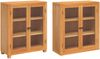 vidaXL Aufbewahrungsmöbel-Set mit Regal 2 Stk. Natur 80 x 35 x 185 cm 3328625 Bild 4
