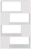 vidaXL Bücherregal Raumteiler Weiß 80x24x124,5 cm Holzwerkstoff 809134 Bild 5