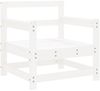 vidaXL Gartenstühle 2 Stk. Weiß Massivholz Kiefer 825493 Bild 3