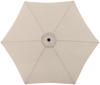 Doppler Sonnenschirm / Mittelstockschirm "LIFE 305 Lift Woodystyle", natur, Ø 305 cm Bild 4