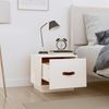 vidaXL Nachttisch Weiß 40x34x35 cm Massivholz Kiefer 818287 Bild 3