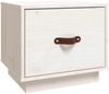 vidaXL Nachttisch Weiß 40x34x35 cm Massivholz Kiefer 818287 Bild 2