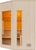 Vente-unique - KOTKA Sauna Holz, Platte Beige - B 180 cm x H 210 cm x L 180 cm Bild 3