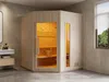 Vente-unique - KOTKA Sauna Holz, Platte Beige - B 180 cm x H 210 cm x L 180 cm Bild 1