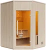 Vente-unique - KOTKA Sauna Holz, Platte Beige - B 180 cm x H 210 cm x L 180 cm Bild 2