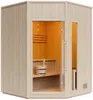Vente-unique - KOTKA Sauna Holz, Platte Beige - B 180 cm x H 210 cm x L 180 cm Bild 4