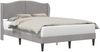 vidaXL Bettrahmen mit Kopfteil Hellgrau 120x190 cm Samt 42027905 Bild 2