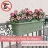 GarPet Balkonkasten Blumenkasten Balkon Balkonkasten mit Halterung Geländerkasten 60 cm Bild 3