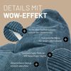 Lumaland Sitzsack GIANT Cord Sitzsack Stabile Lehne ideal fürs Gaming, verdeckter Reißverschluss, trendig & Gemütlichkeit vereint Bild 5
