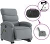 vidaXL Elektrischer Massagesessel mit Aufstehhilfe Hellgrau Stoff 3204014 Bild 5