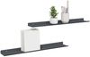 vidaXL Schwebendes Regal 2 pcs Anthrazit 60 x 8,5 x 2,5 cm Stahl 8003964 Bild 3