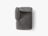 Micadoni Recamiere Martina 1-Sitzer Links Samt Grau Bild 4