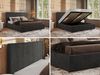 CORIVO CLASSIC Polsterbett mit Bettkasten & Stauraum, Doppelbett, inkl. Lattenrost, Metall-Hebeautomat mit Gasdruckfedern, mit Pocket Matratze - Dunkelgrau Velvet - VIRE LUX Bild 2