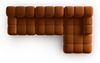 Micadoni Modulares Ecksofa Bellis 4-Sitzer Rechts Samt Bluvel Terrakotta Bild 5
