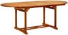 vidaXL 7-tlg. Garten-Essgruppe Stoff und Massivholz Blattmuster 3281728 Bild 5