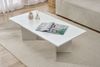 Stylish White Coffee Table, 119 x 60 x 40 cm | 100% Melamine Coated Particle Board, 18 mm Thick | Perfect for Modern Living Rooms & Cozy Spaces Bild 3