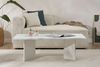 Stylish White Coffee Table, 119 x 60 x 40 cm | 100% Melamine Coated Particle Board, 18 mm Thick | Perfect for Modern Living Rooms & Cozy Spaces Bild 2