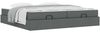 vidaXL Bettgestell mit Matratze mit Matratze 2 pcs Dunkelgrau Stoff 3399516 Bild 2