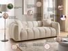 S-Style Möbel Sofa 3-Sitzer Nubira in tief gesteppter Bubble-Optik aus Strukturstoff, mit modernem Design und Wellenfederung Bild 3