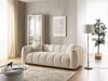 S-Style Möbel Sofa 3-Sitzer Nubira in tief gesteppter Bubble-Optik aus Strukturstoff, mit modernem Design und Wellenfederung Bild 4