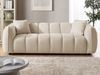 S-Style Möbel Sofa 3-Sitzer Nubira in tief gesteppter Bubble-Optik aus Strukturstoff, mit modernem Design und Wellenfederung Bild 2