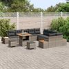 vidaXL Gartensofa-set mit Kissen 13 pcs Grau 3363363 Bild 3