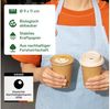 wisefood Einwegbecher Bio-Pappbecher, 300, 50-tlg, Papier Bild 4