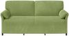 vidaXL 3-Sitzer-Sofa Hellgrün 198 x 83 x 95 cm Samt 42033970 Bild 3