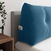 vidaXL Rückenkissen Blau 140 x 24 x 50 cm Samt 42014515 Bild 5