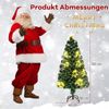 120cm Künstlicher Weihnachtsbaum aus Glasfaser mit Beleuchtung Tannenbaum Bild 2