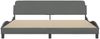 vidaXL Bettgestell "Dover" Dunkelgrau 200x200 cm Stoff 373246 Bild 4