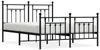vidaXL Bettgestell mit Kopf- und Fußteil Metall Schwarz 140x200 cm 353556 Bild 2