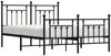 vidaXL Bettgestell mit Kopf- und Fußteil Metall Schwarz 140x200 cm 353556 Bild 5