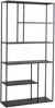 Standregal Vehmaa 90 x 30 x 188 cm Schwarz [en. casa] Bild 2