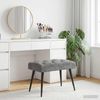 vidaXL Bank mit Knopfheftung Dunkelgrau 60 x 40 x 45 cm Samt 42038544 Bild 4